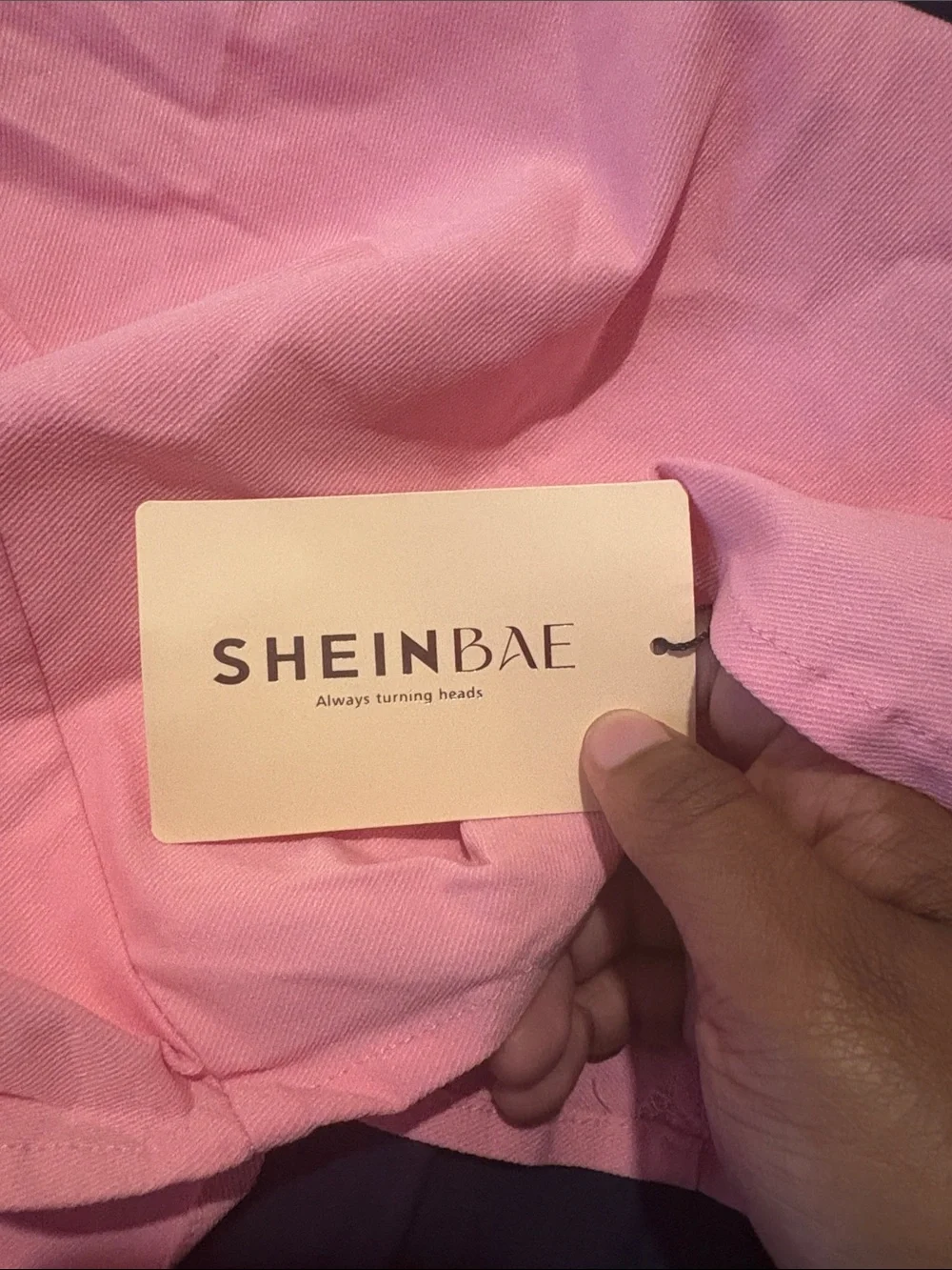 Off-Shoulder Bow Mini Dress in Light Pink - Picture 2 of 5